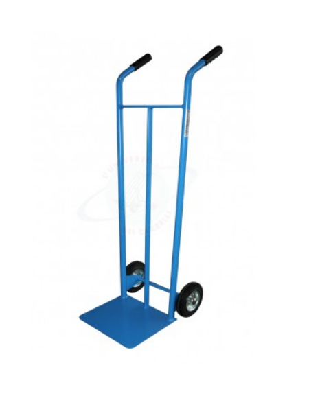 Portacasse leggero -  2 ruote gomma piena Ø cm 15 - cm 40x42x110h - Pala di carico cm 32x23
