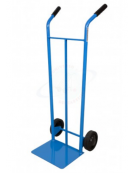 Portacassette ruote gommate - 2 ruote gommate Ø cm 15 - cm 40x42x110h - Pala di carico cm 32x23