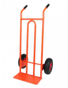 Portacasse - 2 ruote pneumatiche cerchio nylon Ø cm 26 - cm 56x45x110h - Pala di carico cm 40X16