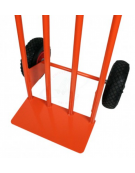 Portacasse - 2 ruote pneumatiche cerchio nylon Ø cm 26 - cm 56x45x110h - Pala di carico cm 40X16