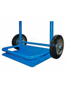 Portabombole biposto con cassetta lt.14 per bombole Ø cm 17 - cm 59x44,5x97h - Pala di carico cm 43x20