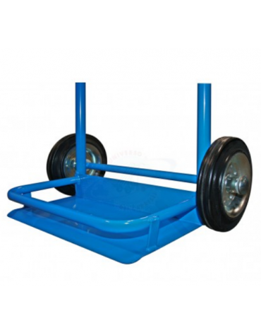 Portabombole biposto con cassetta lt.14 per bombole Ø cm 17 - cm 59x44,5x97h - Pala di carico cm 43x20