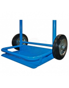 Portabombole biposto lt.14 - per bombole Øcm 170 - 2 ruote gomma piena Ø cm 20 - cm 59x44,5x97h