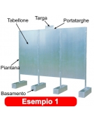 Tabellone  elettorale da cm 200x200 h