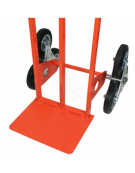 Carrello per trasporto su scala spalla stretta 6 ruote gomma industriale su stella rotante Ø cm 15 - cm 50x56x125h