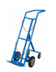 Carrello portabombole monoposto da lt 40/50 trasformabile - 2 ruote Ø cm 20 in gomma piena - cm 44x44x125h