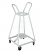 Carrello portabombola da lt. 5/7 - 4 ruote gommate Ø cm 10 - cm 46x45x92h