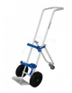Carrello portabombola da Ø cm 16 lt 10/14 - per ambienti sanitari - 2 ruote cm Ø20 gommate - cm 30x32,5x110h