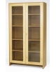 Armadio 2 ante in legno di faggio massello con ante a vetri - cm 100x40x180h