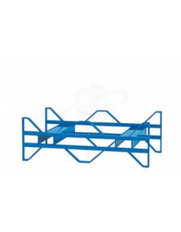 Pallet doppio per fusti metallico - cm 70x120.5hx40