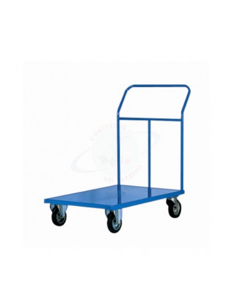 Pianale in lamiera 20/10, 4 ruote girevoli in gomma piena Ø cm 14 cm 60x90