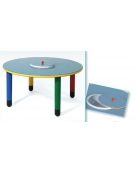 TAVOLINO ROTONDO MANIPOLAZIONI PER SCUOLA MATERNA - CMØ 110X52H
