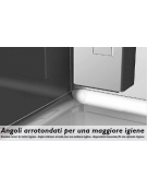 Armadio Refrigerato Inox a bassa temp. 4 sportelli cm 142x80x203h