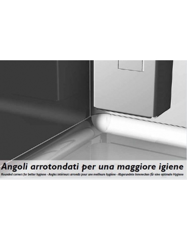 Armadio Refrigerato Inox a bassa temp. 4 sportelli cm 142x80x203h