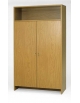 Armadio alto in legno 2 ante con vano a giorno - cm 100x40x180h