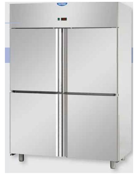 Armadio Refrigerato in Acciaio Inox predisposto x unità frig. rem a temp. normale cm 71x80x203h