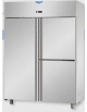 Armadio congelatore Inox doppio BT 1 porta e 2 sportelli Lt 1400 predisposto per unità frigorifera remota cm 142x80x203h