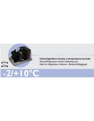 Armadio Refrigerato 1200 Inox predisposto x unità frig. rem. a bassa temp. 2 porte cm 142x70x203h