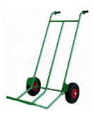 Carrello Portacasse, portapacchi pesante con pedana fissa - 2 ruote pneumatiche cerchio nylon Ø cm 26 - Portata Kg 200 - cm 66x1