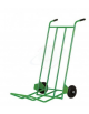 Carrello portabagagli, portasacchi pesante con pedana ribaltabile - 2 ruote gommate Ø cm 20 - cm 66x125