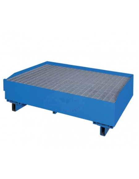 Vasca raccolta liquidi inforcabile lt. 300 - Dimensioni mm 124x80