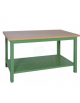 Banco da lavoro Professionale con piano in legno di faggio multistrato - cm 120x75x90h