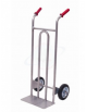 Carrello portacasse in acciaio inox AISI 304 - 2 ruote gomma piena Ø cm 20 - cm 49x110