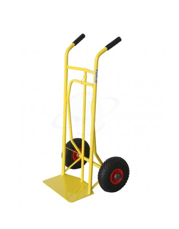 Carrello portasacchi - doppia pedana - 2 Ruote Pneumatiche nylon Ø cm 26 - cm 58x107