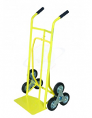 Carrello Saliscala "doppia pedana" 6 ruote a stella Ø cm 15 - cm 58x107