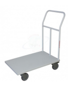 Carrello con pianale office medio - 4 ruote girevoli in gomma Ø cm 12,5 - cm 50x80