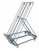 Espositore ortofrutta verniciato - 4 ruote (2 fisse - 2 girevoli con freno) nylon bianco Ø cm 10 - piano appoggio cm 158x97