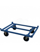 Carrello Porta Pallet Basso - Freno Stazionamento con ruote elastiche alta postata - cm 125x85x32h