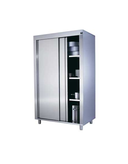 Armadio dispensa inox verticale con ante scorrevoli Dimensioni cm  180x70x200h - Profondità 70 cm - Ante scorrevoli - Armadi depo