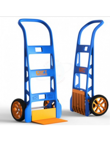 Carrello tecnopolimero fibrorinforzato - colore blu - cm aperto: cm 55x50,8x116,8h