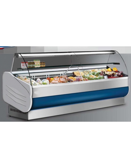 Banco salumeria refrigerato-Lunghezza cm. 200