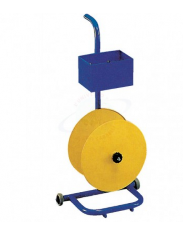Portabobine smontabile per reggia plastica con ruote - per bobina con Ø interno mm 60