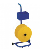 Portabobine smontabile per reggia plastica con ruote e cassetto portaoggetti - per bobina con Ø interno mm 60