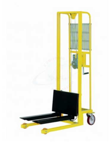 Sollevatore ad arganello con frizione incorporata arresto automatico, sollevamento max cm 120 - cm 100x66x161h
