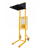 Sollevatore ad arganello con piastra, sollevamento max cm  250 - cm 113x79x200,5h