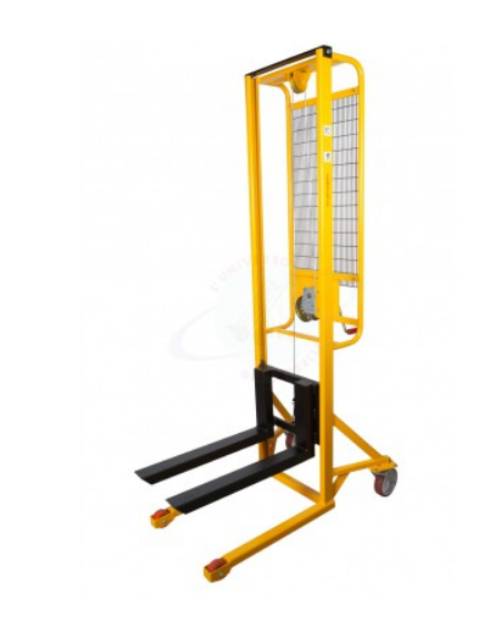 Sollevatore ad arganello con frizione incorporata arresto automatico, portata Kg. 300 cm 100x53x161h