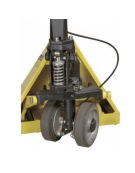 Carrello Transpallet con freno, comando a leva a 3 posizioni - doppio rullo -  forche cm 115x52 - portata Kg. 2500