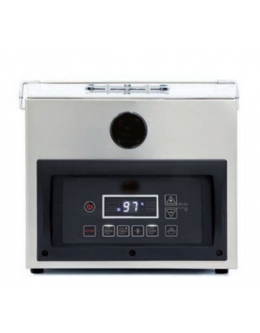 Confezionatrice sottovuoto a campana - Comandi digitali - Barra saldante cm. 28 - Vuoto controllato da sensore o microprocessore