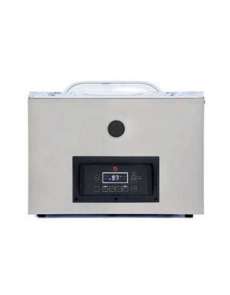 Confezionatrice sottovuoto a campana, 2 Barre saldanti cm 42 - Vuoto controllato da sensore o microprocessore - mm 634x552x513h