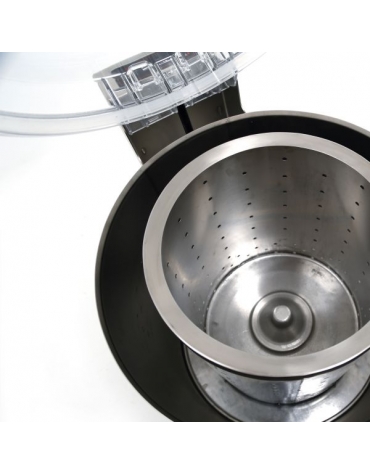 Centrifuga per insalata e verdure con cesto da Kg 12 - Cesto in acciaio inox - cm 54x75x81,5h