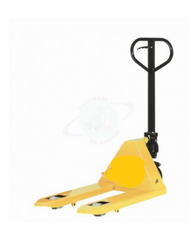 Transpallet mini, comando a leva a 3 posizioni - forche cm 54x80 - portata kg. 2500