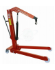 Carrello gru pieghevole, pompa doppio effetto, braccio allungabile in 4 posizioni - portata Kg 500