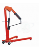 Carrello gru pieghevole, portata Kg. 1000 Portata, pompa a doppio effetto, pistone cromato, valvola di sovraccarico