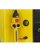 Carrello gru elettrica girevole idraulica zavorrata Ruote (2 fisse, 2 girevoli con freno) portata Kg 500