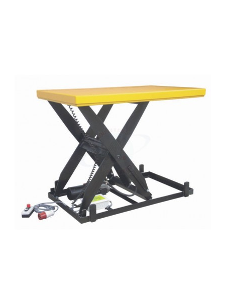 Piattaforma elettro-idraulica - piano cm 80x130, corsa utile cm 82 - altezza max piano cm 101 - portata Kg 1000