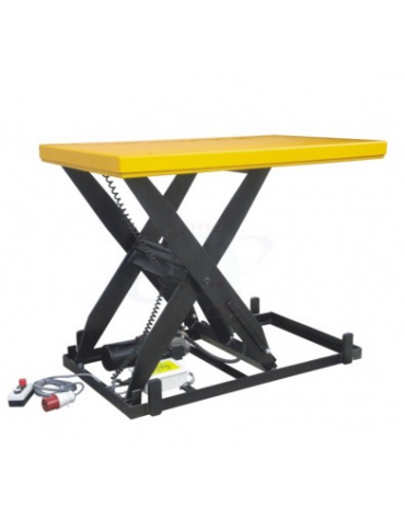 Piattaforma elettro-idraulica - piano cm 80x130, corsa utile cm 85 - Sollevamento max cm 101 - portata Kg 2000